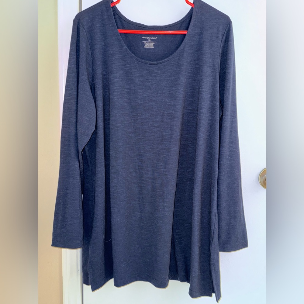 Christopher & Banks Navy Tunic XL